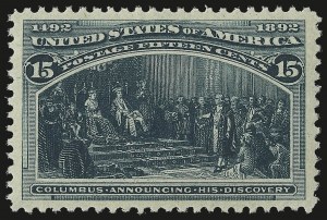 Sale 946, Lot 673, 1893 Columbian Issue (Scott 230-245)
