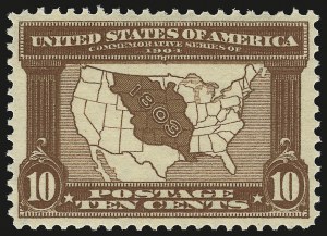 Sale 946, Lot 898, 1904 Louisiana Purchase Issue (Scott 323-327)