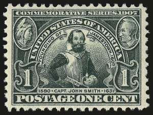Sale 946, Lot 899, 1907 Jamestown Issue (Scott 328-330)