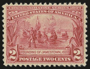 Sale 946, Lot 900, 1907 Jamestown Issue (Scott 328-330)
