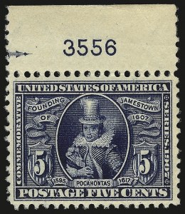 Sale 946, Lot 902, 1907 Jamestown Issue (Scott 328-330)
