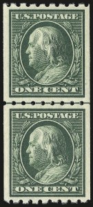 Sale 946, Lot 984, 1910-13 Washington-Franklin Issue (Scott 374-396)