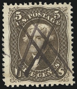 Sale 951, Lot 37, 1867-68 Grilled Issues