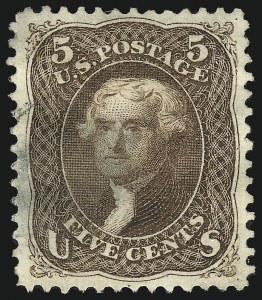 Sale 951, Lot 42, 1875 Re-Issue of 1861-66 Issue