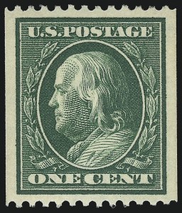 Sale 953, Lot 1034, 1910-13 Washington-Franklin Issue (Scott 374-396)