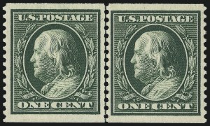 Sale 953, Lot 1039, 1910-13 Washington-Franklin Issue (Scott 374-396)