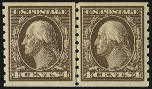 Sale 953, Lot 1052, 1910-13 Washington-Franklin Issue (Scott 374-396)