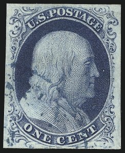 Sale 953, Lot 106, 1851-56 Issue (Scott 5-17)