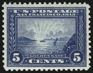 Sale 953, Lot 1060, 1913-15 Panama-Pacific Issue (Scott 397-404)