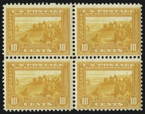 Sale 953, Lot 1067, 1913-15 Panama-Pacific Issue (Scott 397-404), 10c Orange Yellow, Panama-Pacific (400) Sale 953, Lot 1067, 1913-15 Panama-Pacific Issue (Scott 397-404)