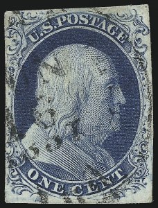 Sale 953, Lot 107, 1851-56 Issue (Scott 5-17)