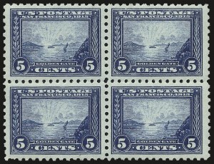 Sale 953, Lot 1075, 1913-15 Panama-Pacific Issue (Scott 397-404)