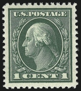 Sale 953, Lot 1086, 1912-14 Washington-Franklin Issue (Scott 405-423)