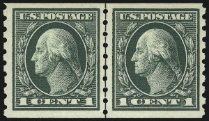 Sale 953, Lot 1092, 1912-14 Washington-Franklin Issue (Scott 405-423)