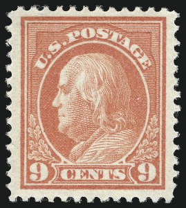 Sale 953, Lot 1097, 1912-14 Washington-Franklin Issue (Scott 405-423)
