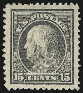Sale 953, Lot 1100, 1912-14 Washington-Franklin Issue (Scott 405-423)