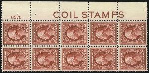 Sale 953, Lot 1110, 1913-15 Washington-Franklin Issues (Scott 424-461)