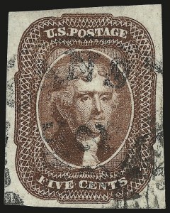 Sale Number 953, Lot Number 134, 1851-56 Issue (Scott 5-17)