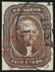 Sale Number 953, Lot Number 138, 1851-56 Issue (Scott 5-17)