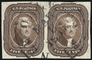 Sale 953, Lot 142, 1851-56 Issue (Scott 5-17)