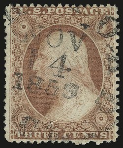Sale 953, Lot 201, 1857-60 Issue (Scott 18-39)
