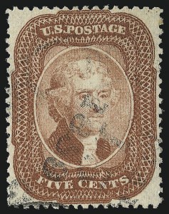 Sale Number 953, Lot Number 205, 1857-60 Issue (Scott 18-39)