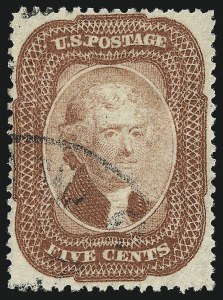 Sale 953, Lot 209, 1857-60 Issue (Scott 18-39)