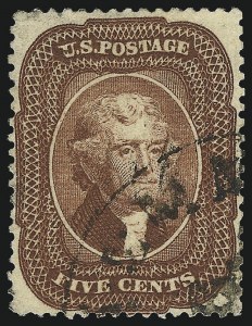 Sale 953, Lot 215, 1857-60 Issue (Scott 18-39)