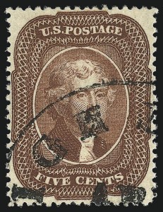 Sale 953, Lot 217, 1857-60 Issue (Scott 18-39)