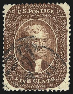Sale 953, Lot 220, 1857-60 Issue (Scott 18-39)