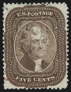 Sale 953, Lot 222, 1857-60 Issue (Scott 18-39)