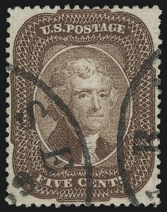Sale 953, Lot 223, 1857-60 Issue (Scott 18-39)