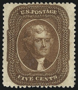 Sale 953, Lot 225, 1857-60 Issue (Scott 18-39)
