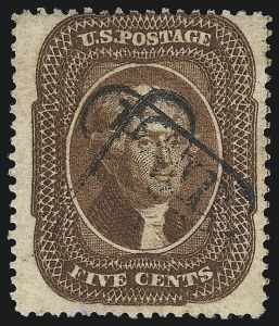 Sale 953, Lot 227, 1857-60 Issue (Scott 18-39)
