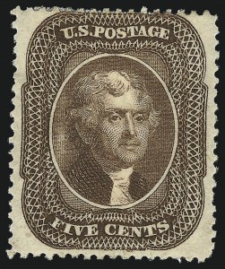 Sale 953, Lot 229, 1857-60 Issue (Scott 18-39)