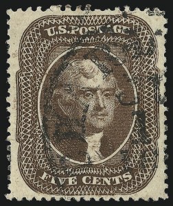 Sale 953, Lot 230, 1857-60 Issue (Scott 18-39)
