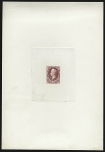 Sale 953, Lot 28, Essays, Proofs and Specimens