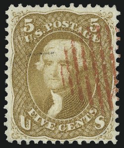 Sale 953, Lot 316, 1861-66 Issue (Scott 56-78)