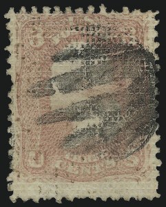 Sale 953, Lot 372, 1867-68 Grilled Issue (Scott 79-101), 3c Rose, A. Grill (79) Sale 953, Lot 372, 1867-68 Grilled Issue (Scott 79-101)