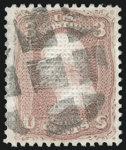 Sale 953, Lot 374, 1867-68 Grilled Issue (Scott 79-101)