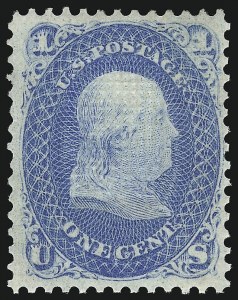 Sale 953, Lot 406, 1867-68 Grilled Issue (Scott 79-101)