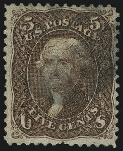 Sale 953, Lot 413, 1867-68 Grilled Issue (Scott 79-101)