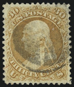 Sale 953, Lot 426, 1867-68 Grilled Issue (Scott 79-101)