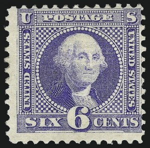 Sale 953, Lot 457, 1869 Pictorial Issue (Scott 112-122), 6c Ultramarine (115) Sale 953, Lot 457, 1869 Pictorial Issue (Scott 112-122)
