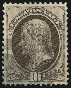 Sale 953, Lot 548, 1870-71 National Bank Note Co. Grilled Issue (Scott 134-144)