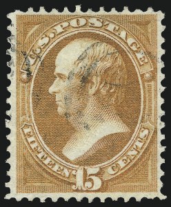 Sale 953, Lot 576, 1870-71 National Bank Note Co. Ungrilled Issue (Scott 145-155)