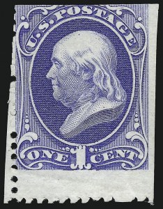 Sale 953, Lot 612, 1875 Continental Bank Note Co. Hard Paper Special Printing (Scott 167-175)