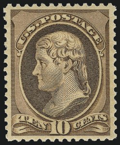 Sale 953, Lot 653, 1881-83 American Bank Note Co. Issues (Scott 205-211B)