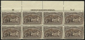 Sale 953, Lot 707, 1893 Columbian Issue (Scott 230-245)