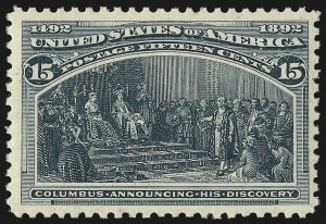Sale 953, Lot 721, 1893 Columbian Issue (Scott 230-245)